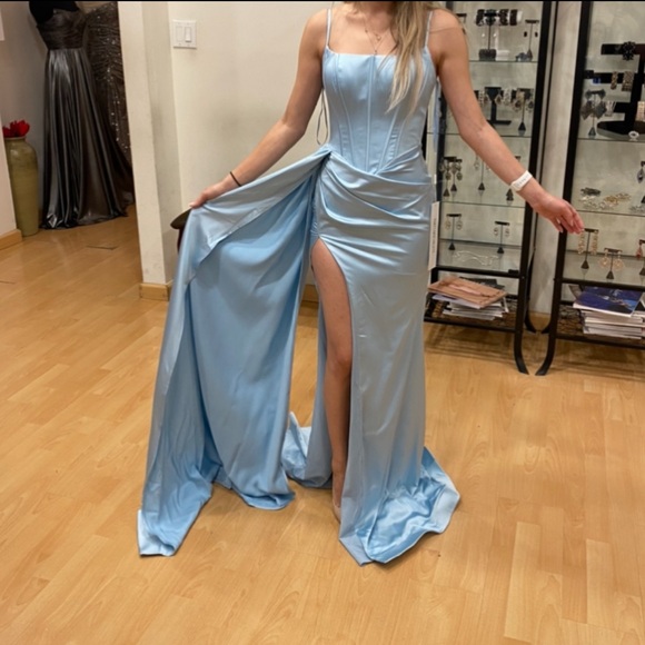 Portia and Scarlett Dresses & Skirts - Portia and Scarlett Light Blue Prom Dress